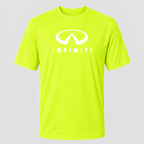 Infiniti Luxury polyester T-shirt — Safety Green — original logo