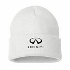 Infiniti Luxury White beanie front main