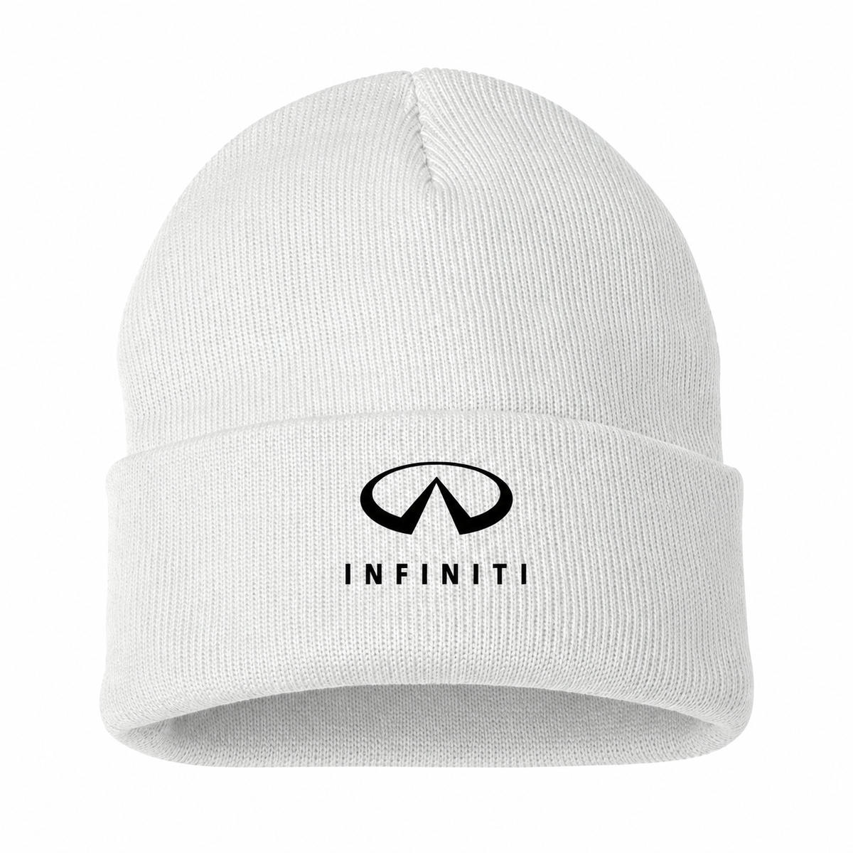Infiniti Luxury White beanie front main