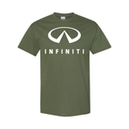 Youth Kids Infiniti Luxury Car Cotton T-Shirt | Color: Army Green | Main