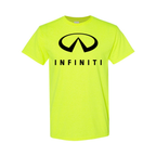 Youth Kids Infiniti Luxury Car Cotton T-Shirt | Color: Safety Green | Main