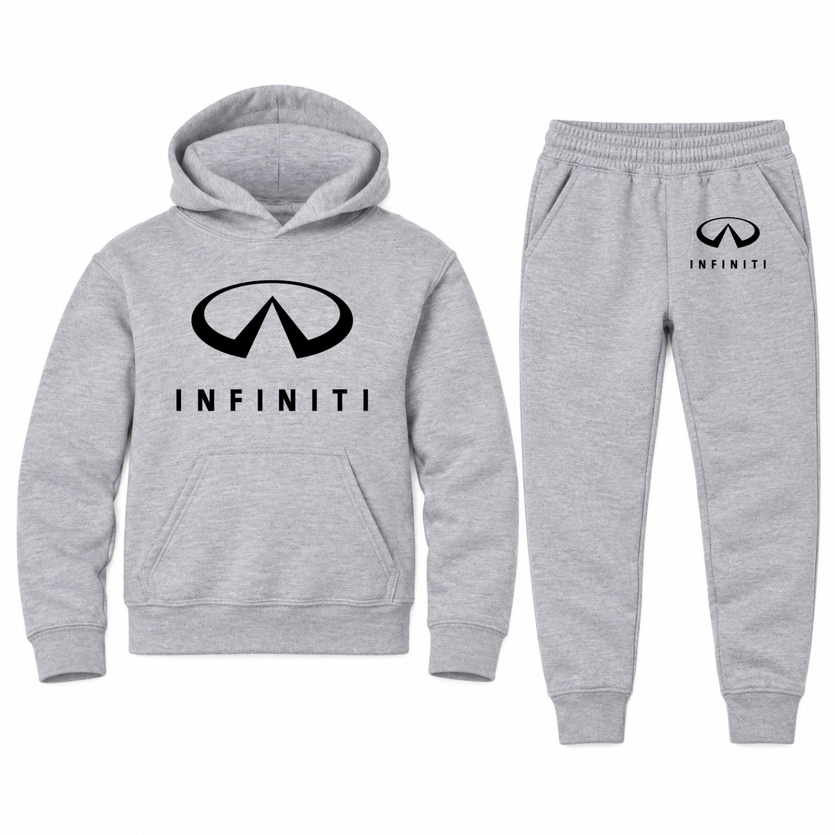 Infiniti youth hoodie jogger set, Sports Grey, Youth Large ages 10–12