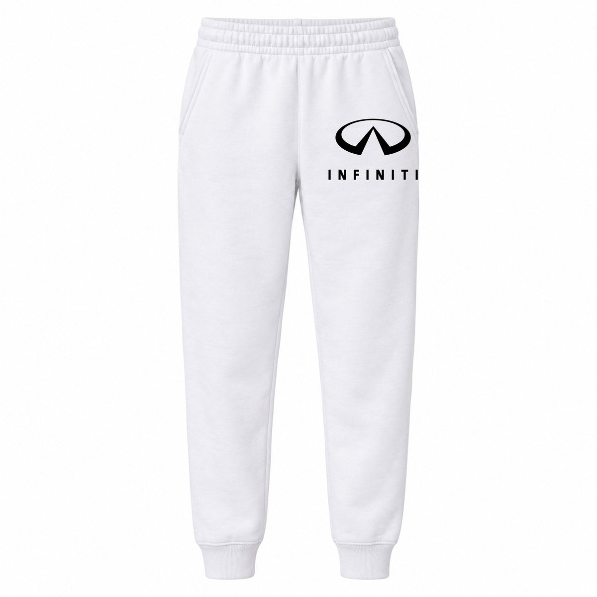 Infiniti youth jogger sweatpants in White, Youth Large ages 10–12