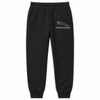 Jaguar youth jogger sweatpants in Black, Youth Large ages 10–12