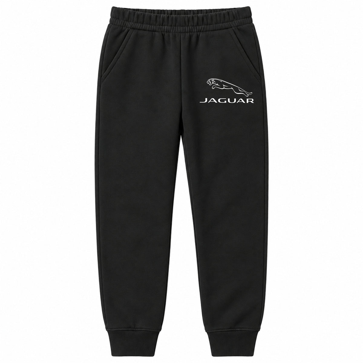 Jaguar youth jogger sweatpants in Black, Youth Large ages 10–12