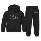 Jaguar youth hoodie jogger set, Black, Youth Large ages 10–12