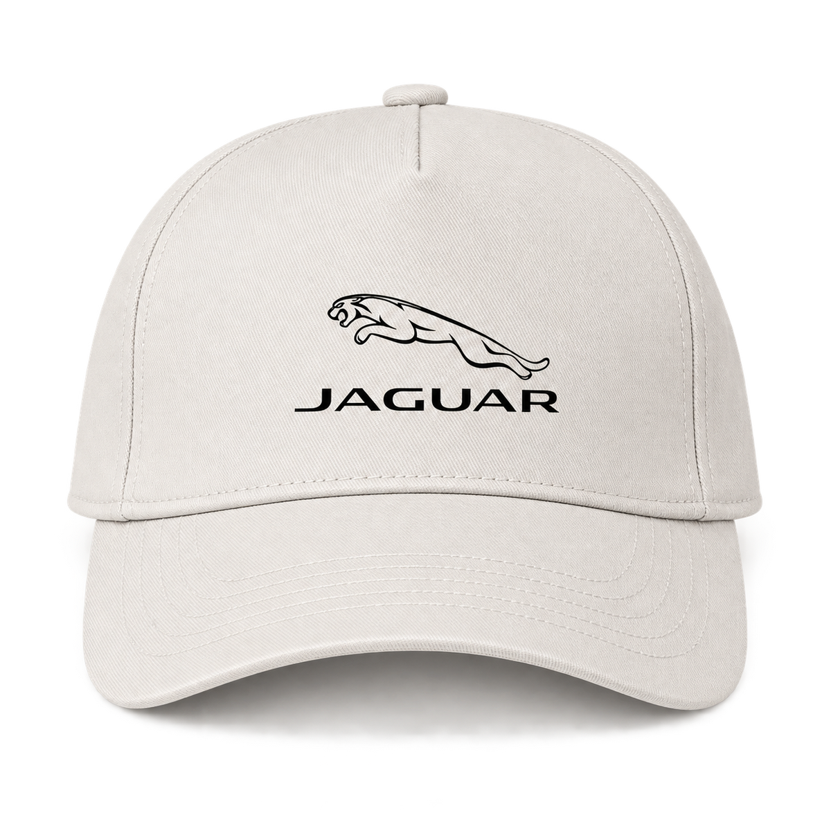 Jaguar Symbol Car Dad Baseball Cap Hat | Color: Beige | Image 1