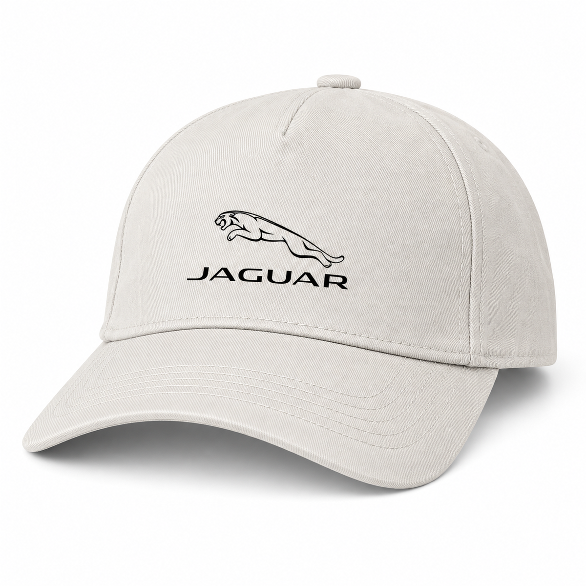 Jaguar Symbol Car Dad Baseball Cap Hat | Color: Beige | Image 2