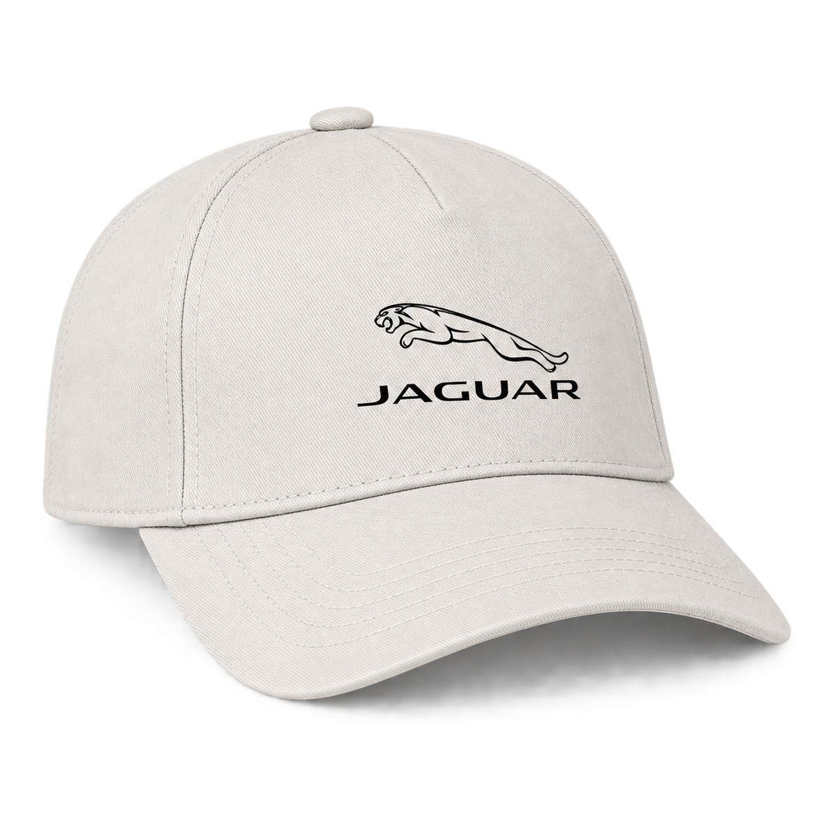 Jaguar Symbol Car Dad Baseball Cap Hat | Color: Beige | Image 3