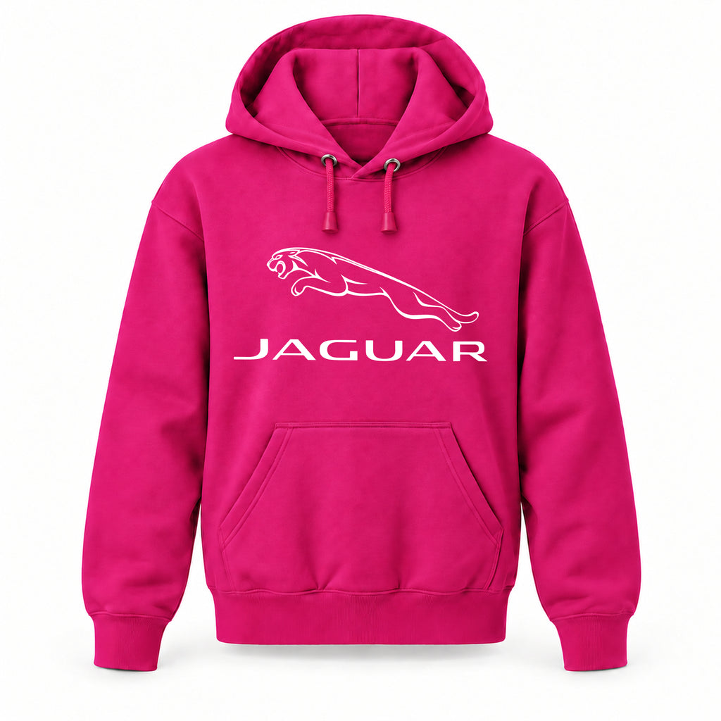 Jaguar - Youth Large Hoodie (Ages 10–12) | Color: Hot Pink