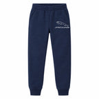 Jaguar youth jogger sweatpants in Navy Blue, Youth Large ages 10–12
