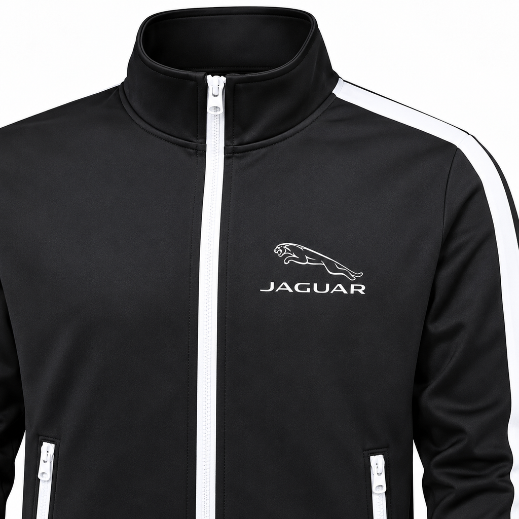 Men's Jaguar Symbol Car Dri-Fit TrackSuit | Color: Black | Image 3