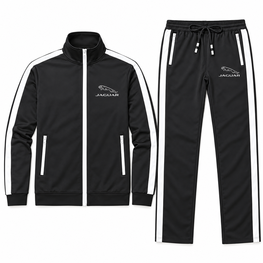 Men's Jaguar Symbol Car Dri-Fit TrackSuit | Color: Black | Image 5
