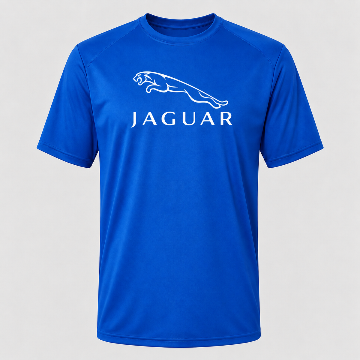 Jaguar Symbol polyester T-shirt — Blue — original logo