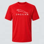 Jaguar Symbol polyester T-shirt — Red — original logo