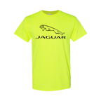 Youth Kids Jaguar Symbol Car Cotton T-Shirt | Color: Safety Green | Main