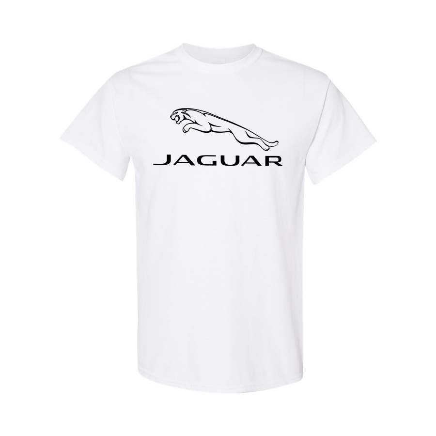 Youth Kids Jaguar Symbol Car Cotton T-Shirt | Color: White | Main