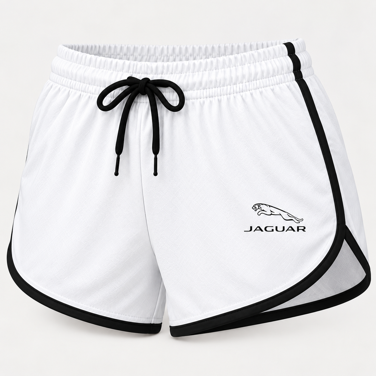 Jaguar women's tanktop and shorts set Shorts detail | Color: White |