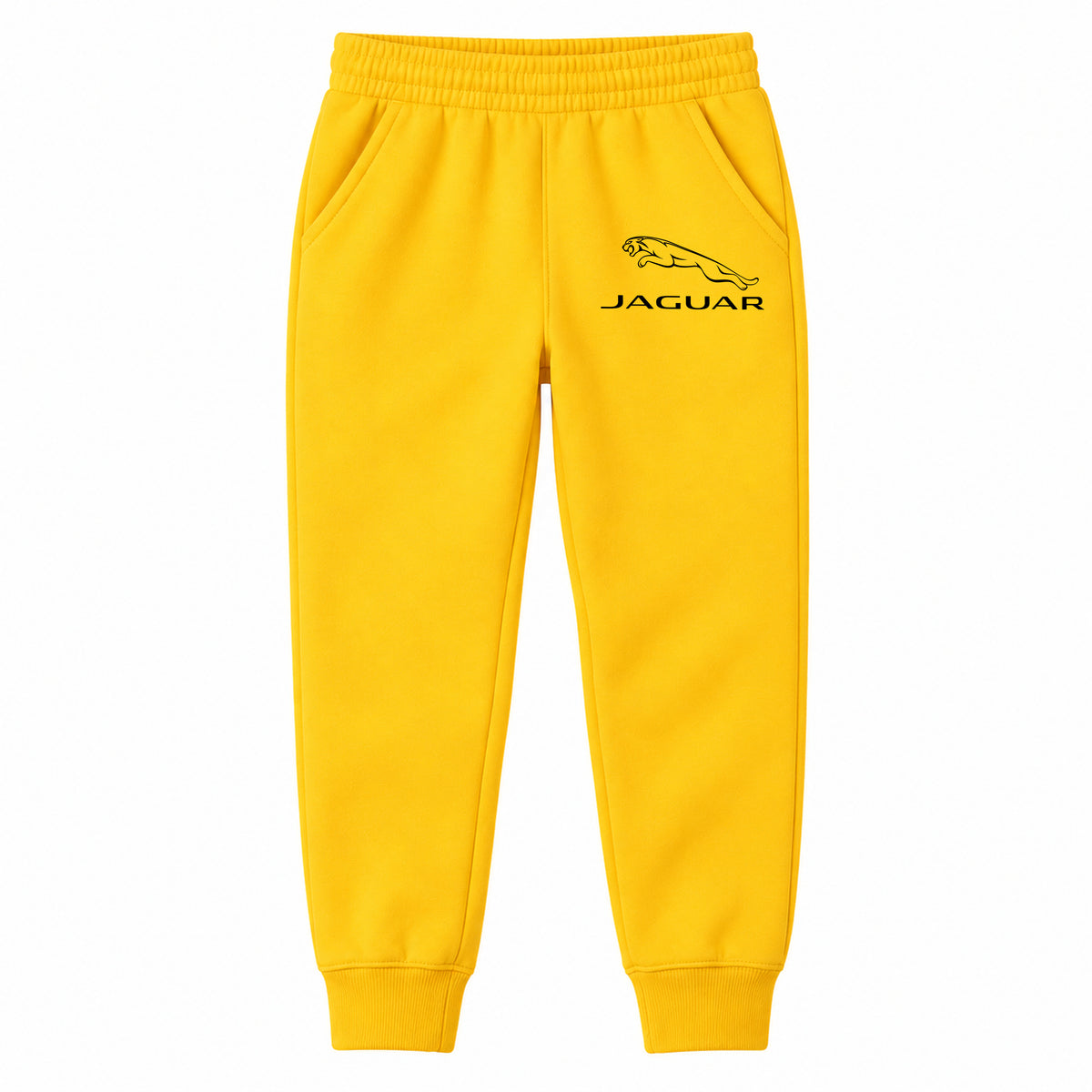 Jaguar youth jogger sweatpants in Yellow, Youth Large ages 10–12