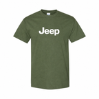 Jeep cotton T-shirt Army Green front