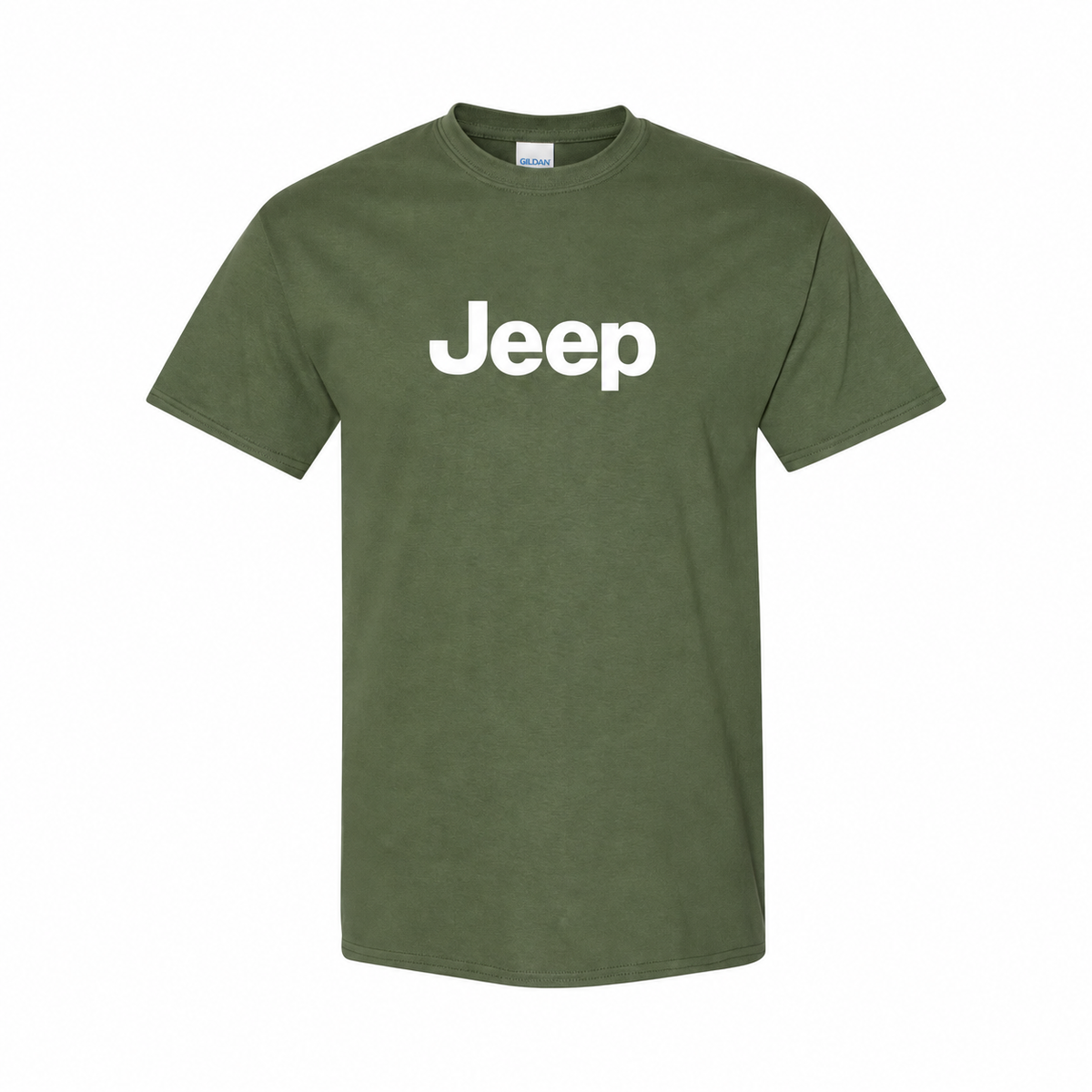 Jeep cotton T-shirt Army Green front