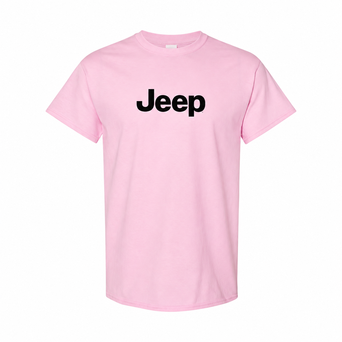 Jeep cotton T-shirt Pink front