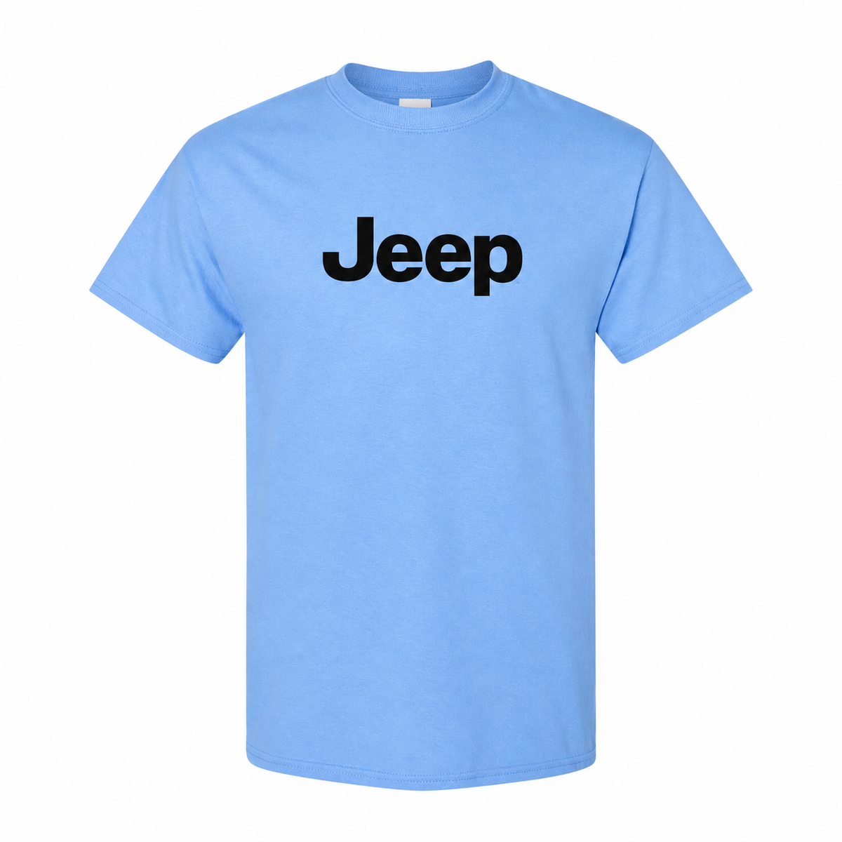 Jeep cotton T-shirt Sky Blue front