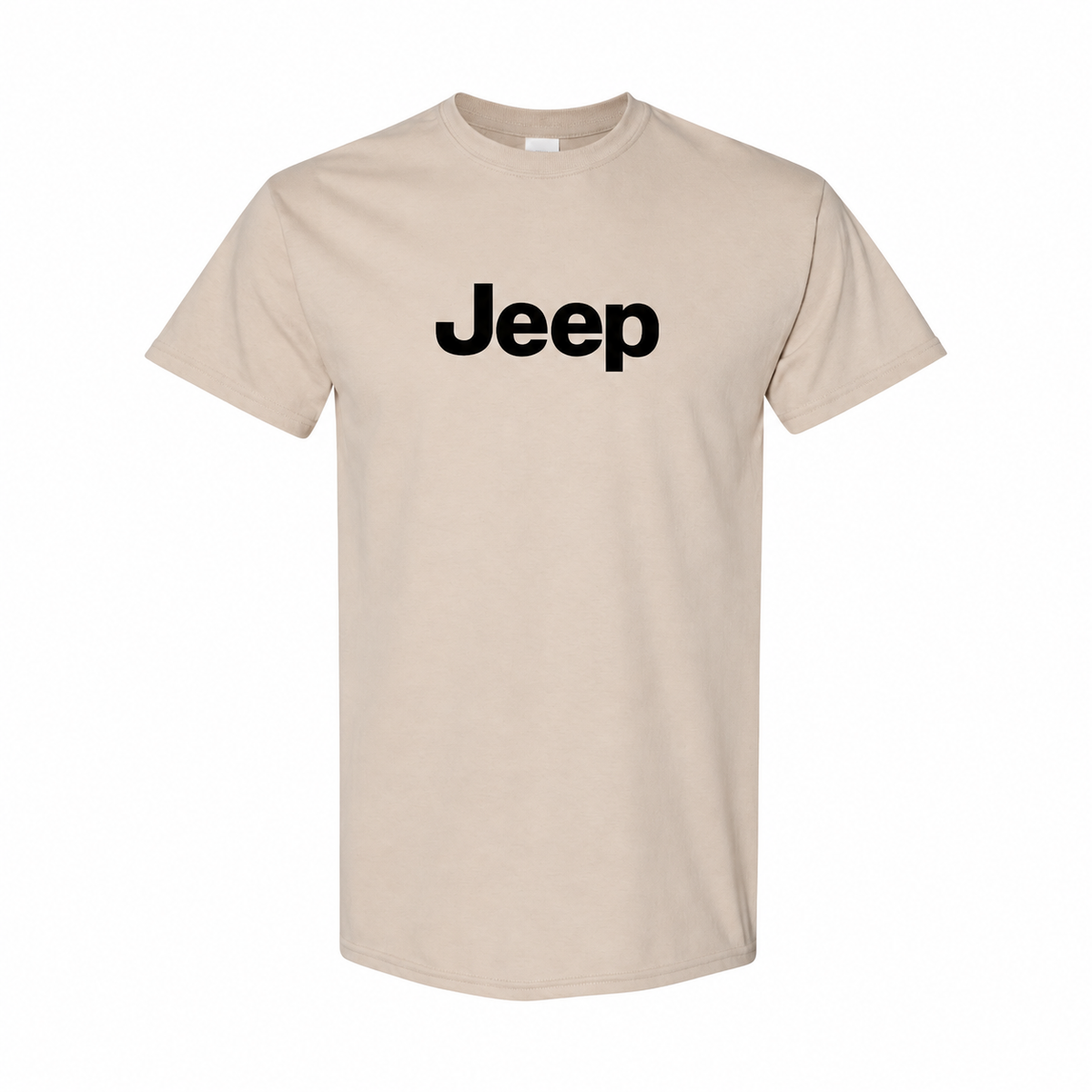 Jeep cotton T-shirt Tan front