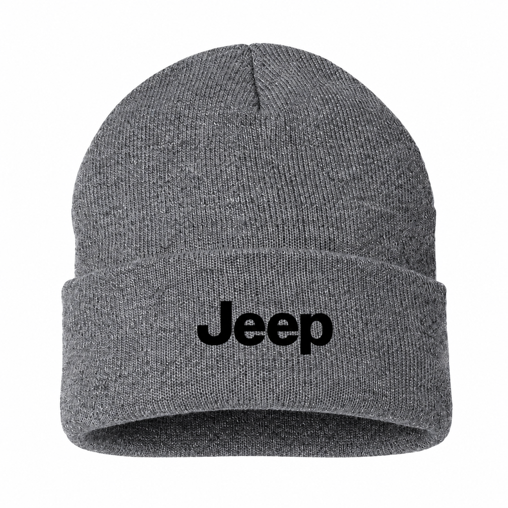 Jeep Grey beanie front main