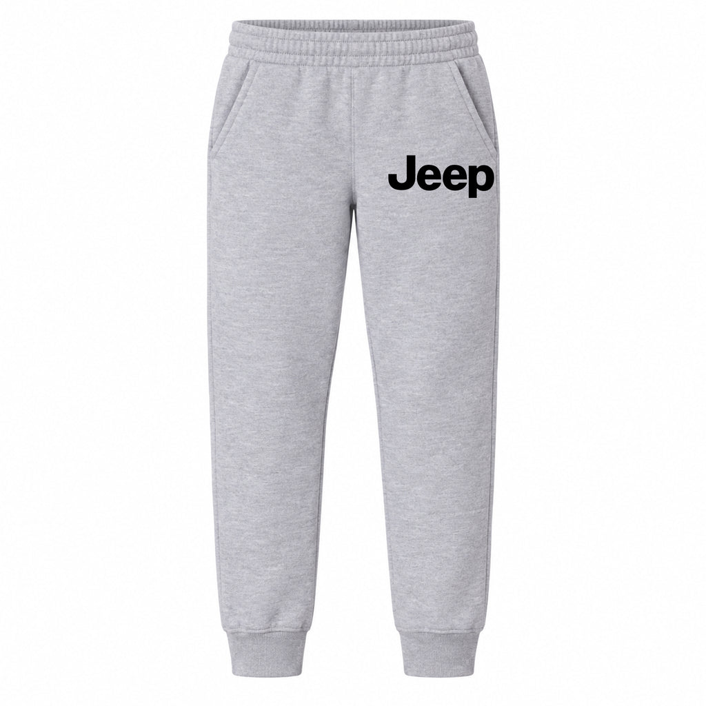 Jeep youth jogger sweatpants in Grey, Youth Large ages 10–12