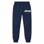 Jeep youth jogger sweatpants in Navy Blue, Youth Large ages 10–12