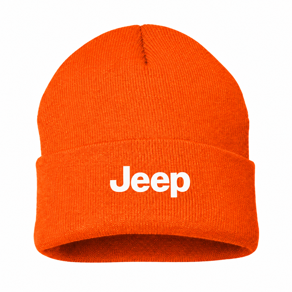Jeep Orange beanie front main