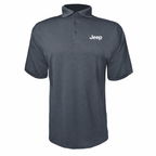 Jeep polyester polo — Charcoal — source logo on left chest