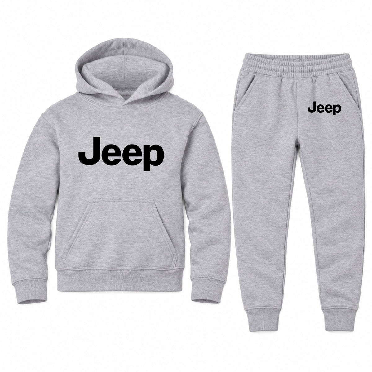Jeep youth hoodie jogger set, Sports Grey, Youth Large ages 10–12