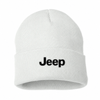 Jeep White beanie front main