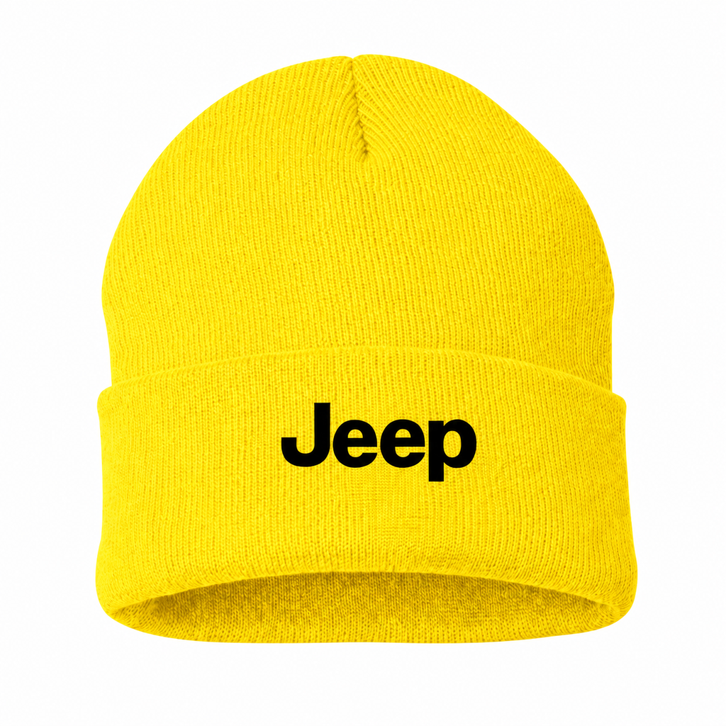 Jeep Yellow beanie front main