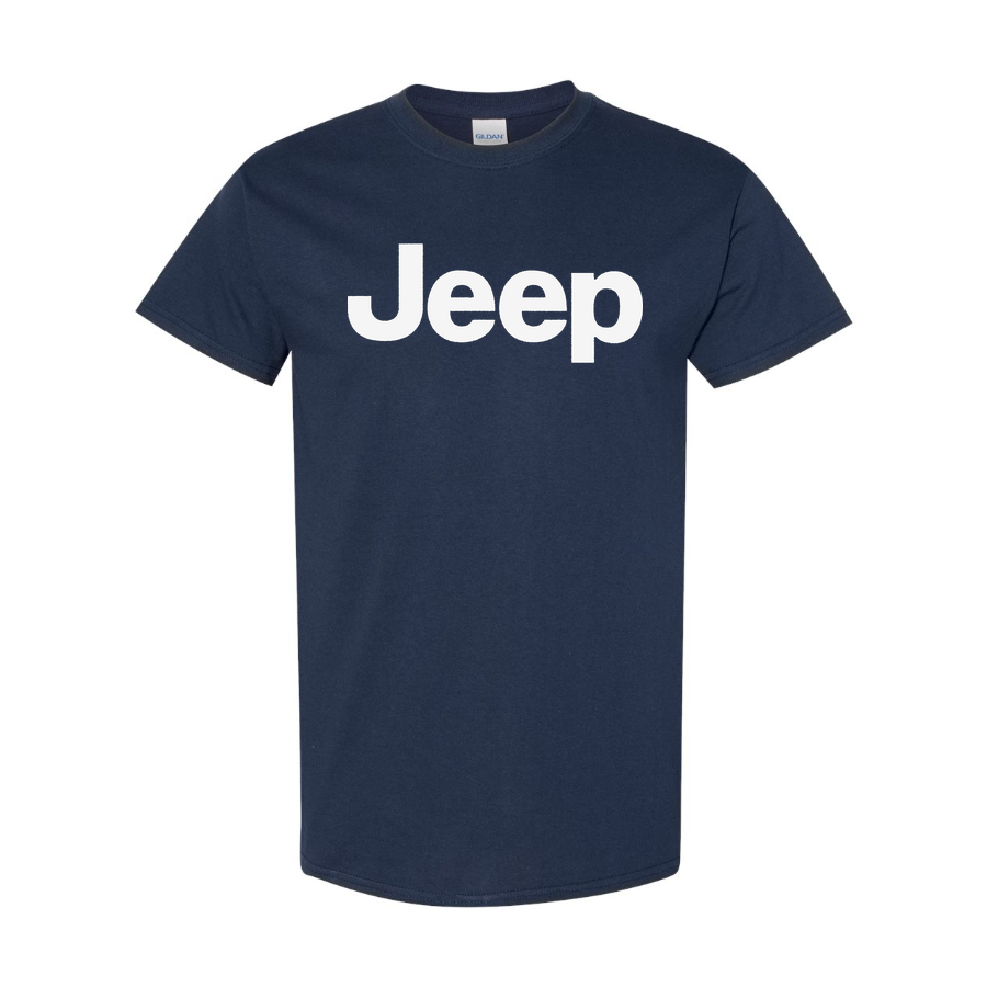 Youth Kids Jeep Car Cotton T-Shirt | Color: Navy | Main
