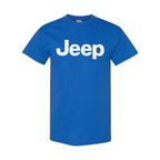 Youth Kids Jeep Car Cotton T-Shirt | Color: Blue | Main