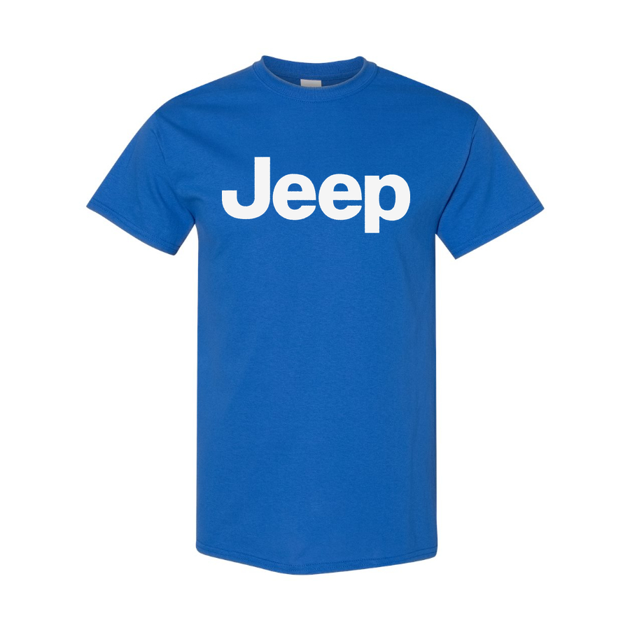 Youth Kids Jeep Car Cotton T-Shirt | Color: Blue | Main