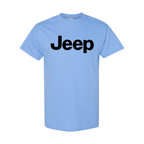 Youth Kids Jeep Car Cotton T-Shirt | Color: Sky Blue | Main
