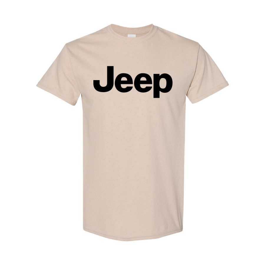 Youth Kids Jeep Car Cotton T-Shirt | Color: Tan | Main