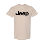 Youth Kids Jeep Car Cotton T-Shirt | Color: Tan | Main