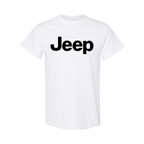 Youth Kids Jeep Car Cotton T-Shirt | Color: White | Main