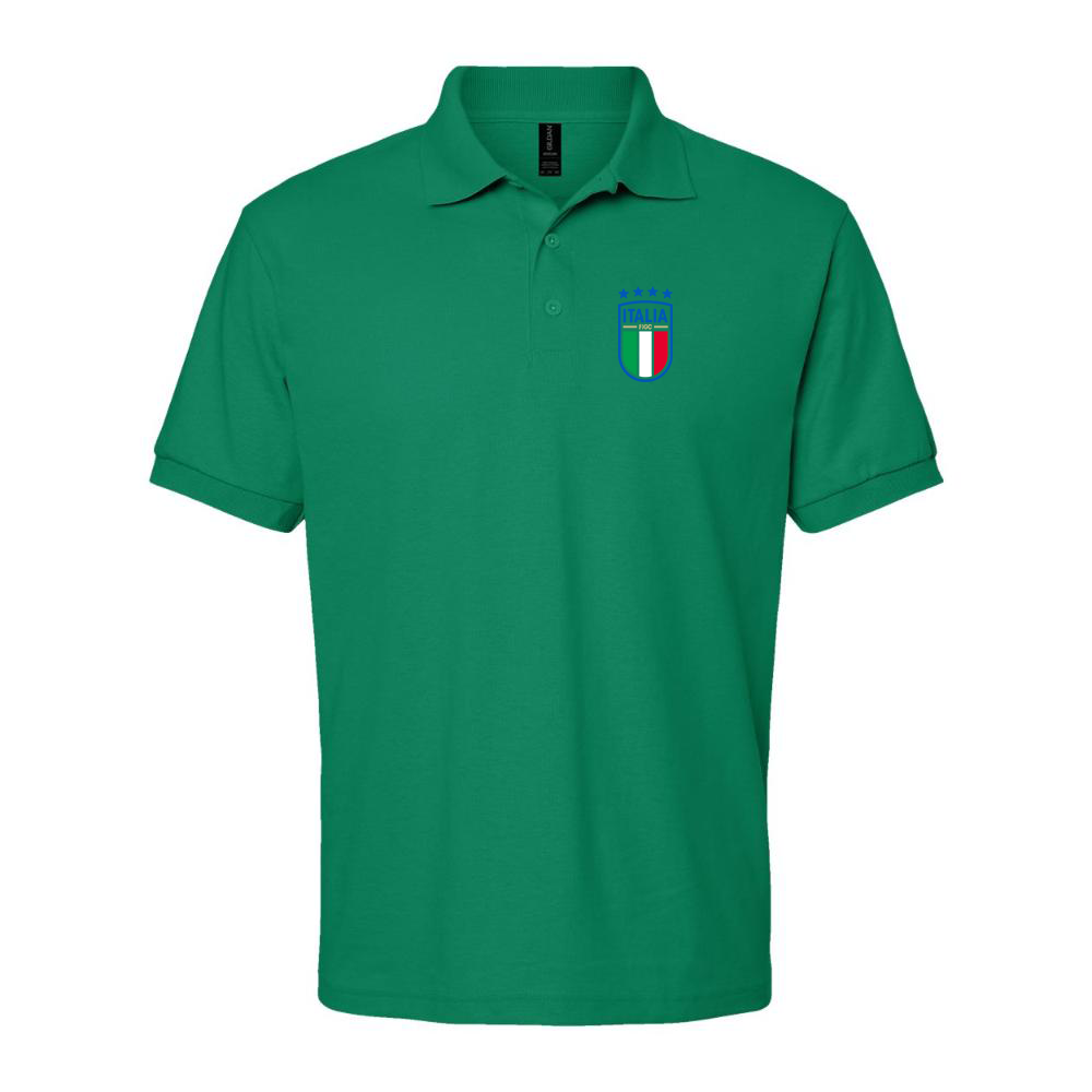 Men's Italy National Soccer Dry Blend Polo