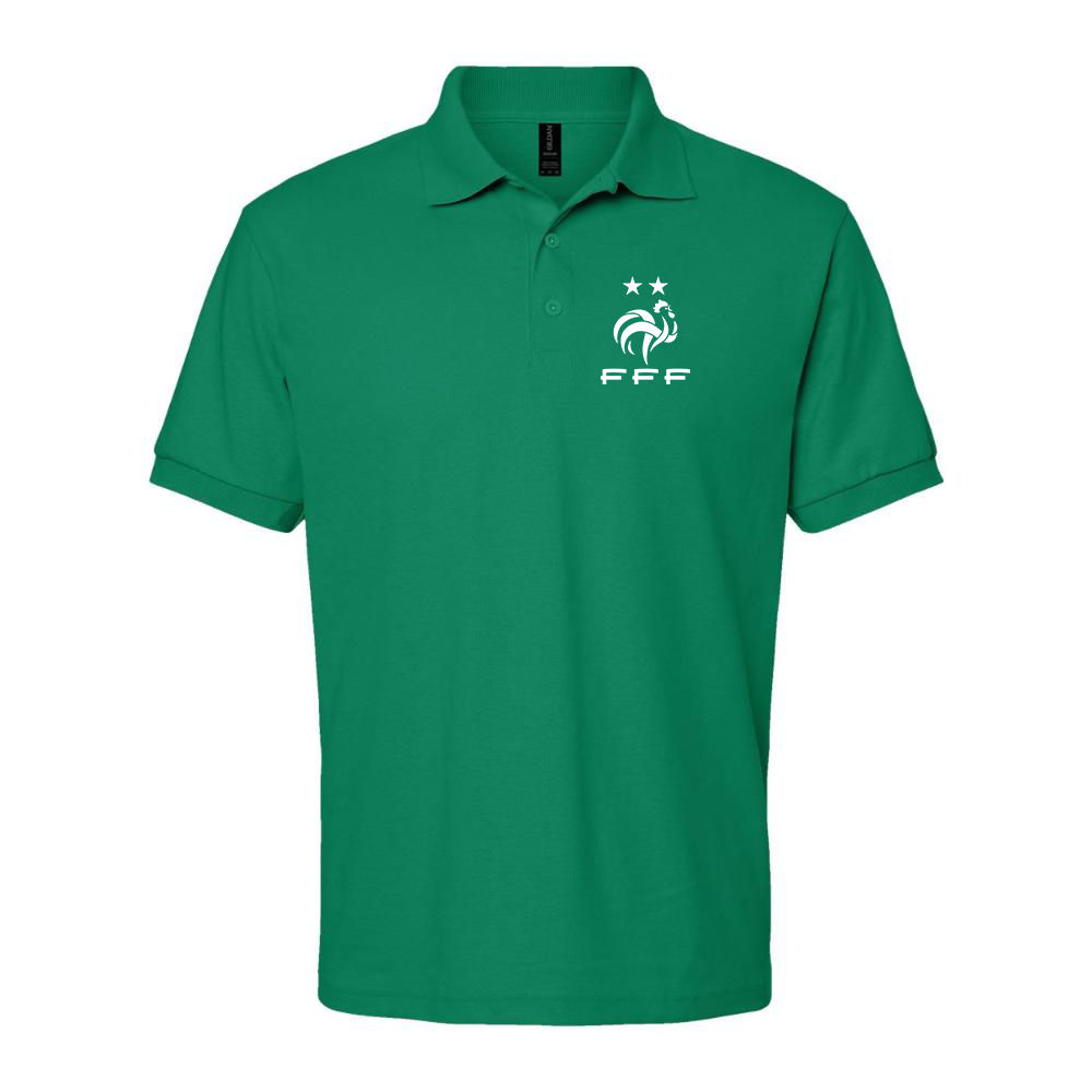 Men's France Soccer Dry Blend Polo