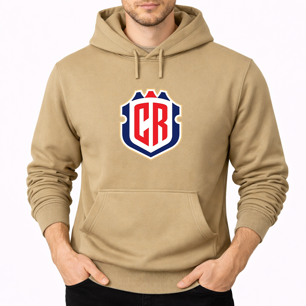Men's Costa Rica National Soccer Team Pullover Hoodie