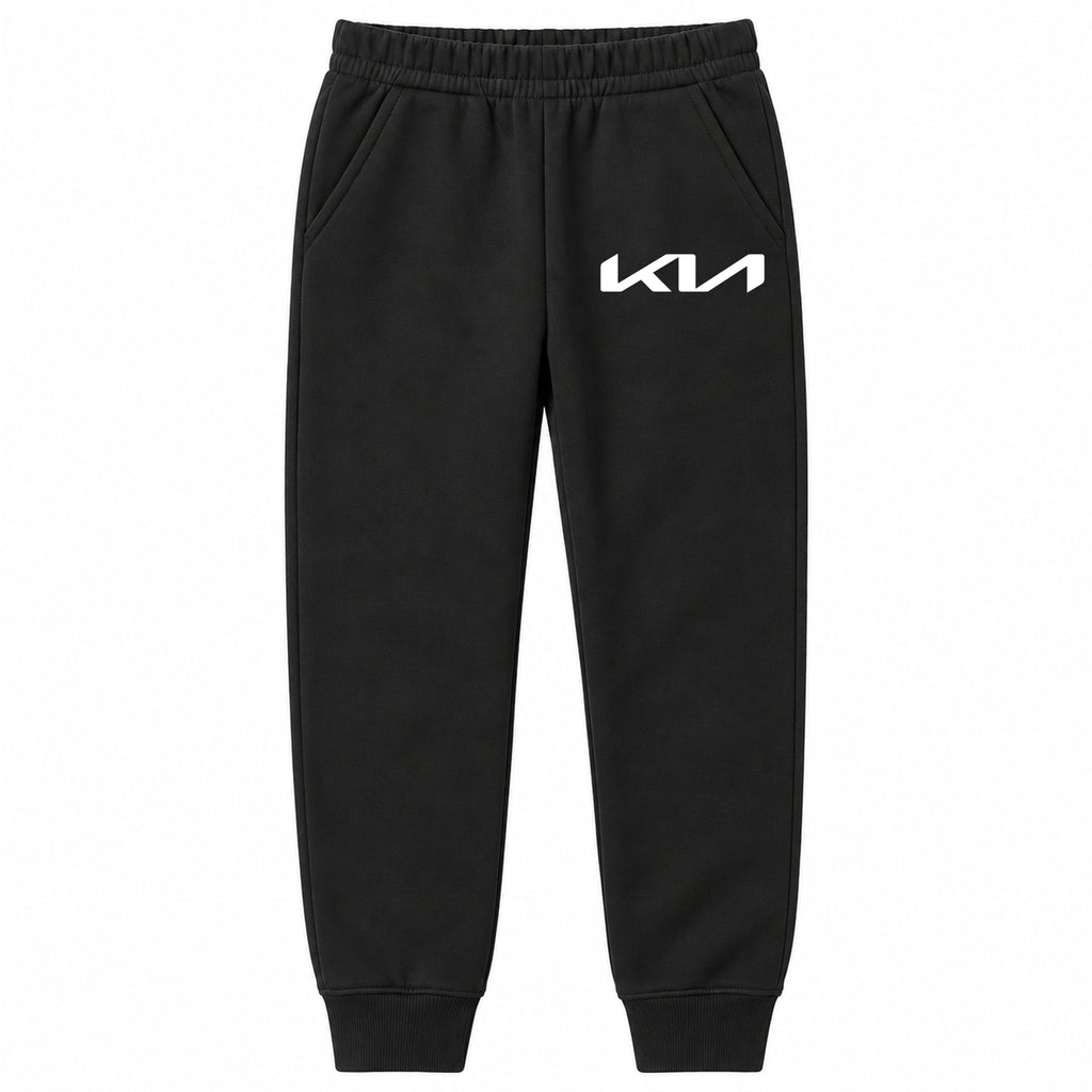 Kia youth jogger sweatpants in Black, Youth Large ages 10–12