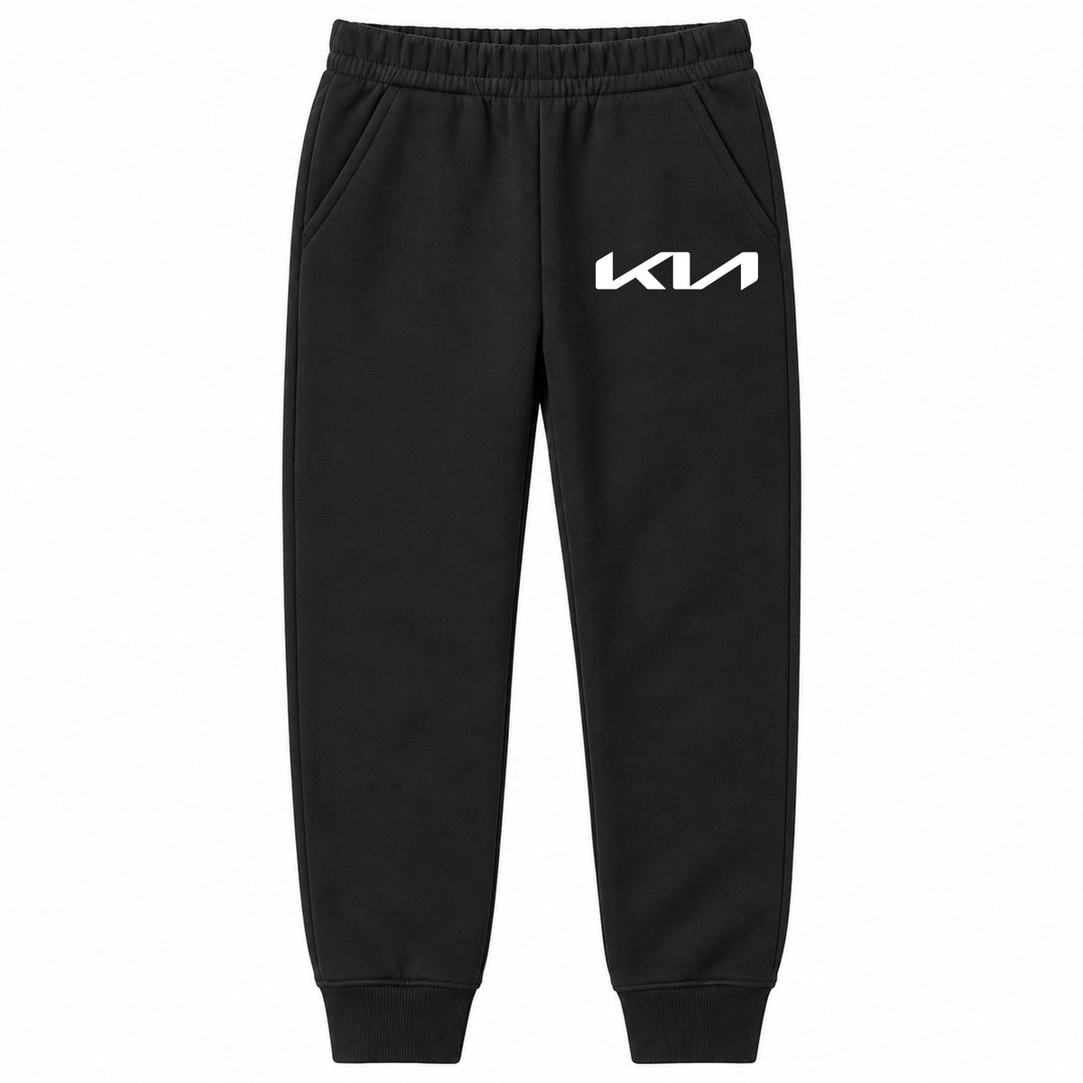 Kia youth jogger sweatpants in Black, Youth Large ages 10–12