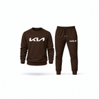 Men's Kia Sweatshirt Joggers Set | Color: Brown | Main