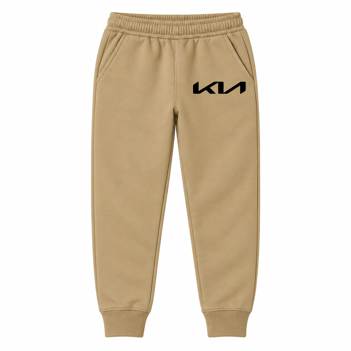Kia youth jogger sweatpants in Khaki, Youth Large ages 10–12